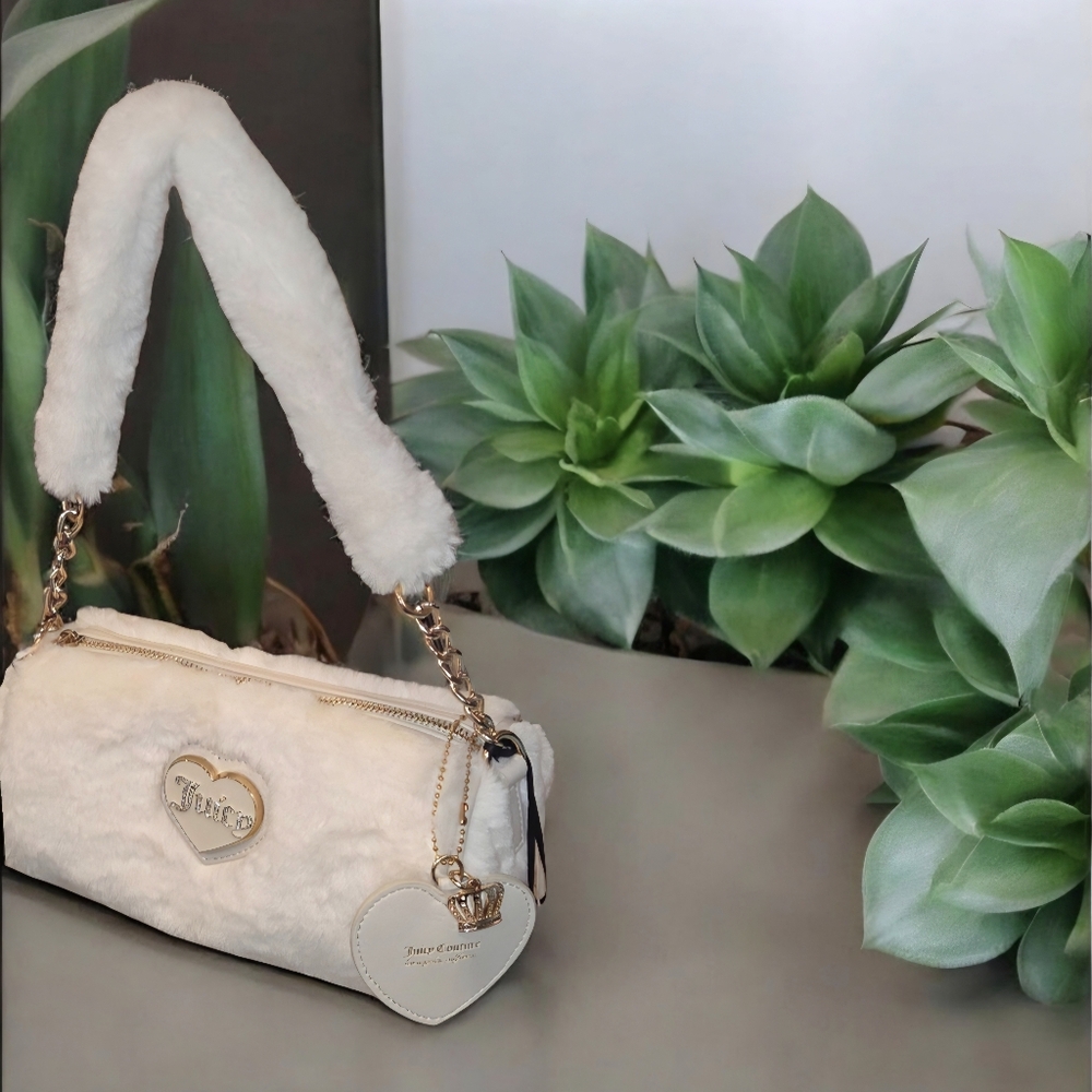 Juicy Couture Warm Up Barrel Shoulder Bag In Crystal, NWT - Picture 1 of 8
